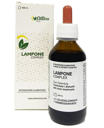 Lampone complex 100ml, Calendula, Iperico, Angelica, Acido folico, Rame, Zinco, disturbi mestruali, regolarità del ciclo