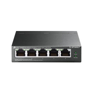 Tp-link tl-sf1005lp switch di rete non gestito fast ethernet (10/100) supporto power over ethernet (poe) nero