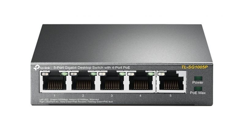Tp-link tl-sg1005p non gestito gigabit ethernet (10/100/1000) supporto power over ethernet (poe) nero