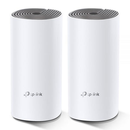 Tp-link deco e4 (2-pack) dual-band (2.4 ghz/5 ghz) wi-fi 5 (802.11ac) bianco, grigio interno - DECO E4(2-PACK)