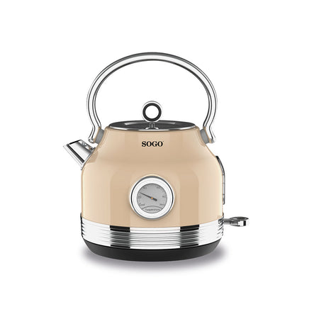 SOGO Bollitore 2200 W / 1.8L / autospegnimento retrò beige