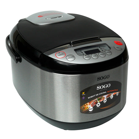 SOGO Pentola a pressione multifunzione 18 modalità di cottura / 1000W / 6L / + ricettario / timer 24 ore / + accessori