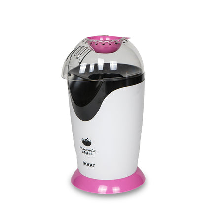 SOGO Macchina per popcorn rosa 1200W / BPA FREE / pronti in 3 min / POP CORN