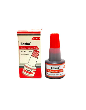Inchiosto rosso per timbri senza olio 30 ml