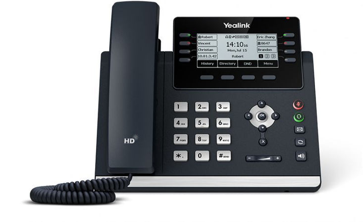 Yealink sip-t43u telefono ip grigio 12 linee lcd wi-fi