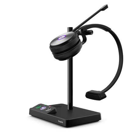 Yealink wh62 mono teams auricolare wireless a padiglione ufficio micro-usb base di ricarica nero - WH62-MONO-TEAMS