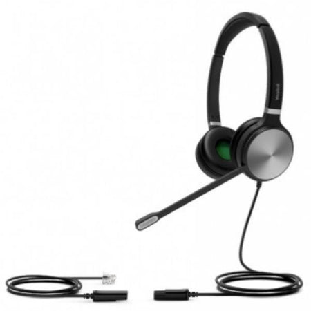 Yealink yhs36 auricolare cablato a padiglione ufficio nero, argento - YHS36-DUAL