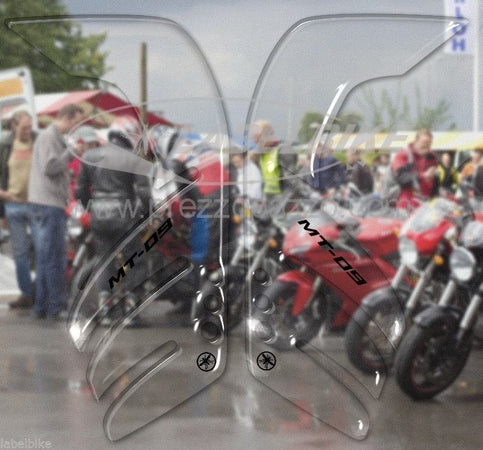 ADESIVI 3D PROTEZIONI LATERALI trasparenti SERBATOIO compatibili YAMAHA MT-09