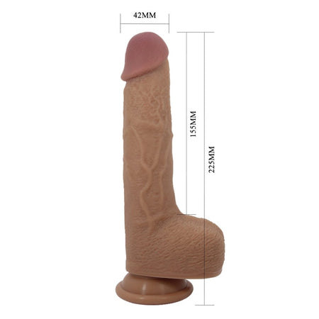 Fallo vibrante dildo realistico vibratore con spinta up & down telecomando wireless 22,6 cm