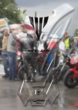 PARASERBATOIO ADESIVO trasparente 3D SERBATOIO compatibile per MOTO YAMAHA MT-09