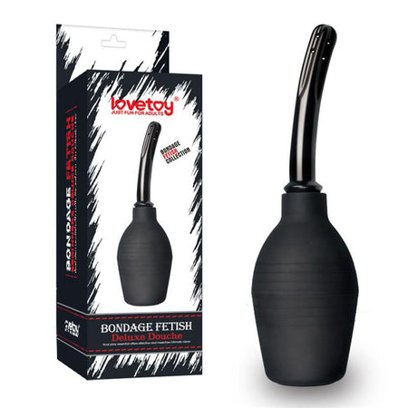 LOVETOY anale douche deluxe nero doccia anale in gomma nera