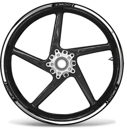 KIT STRISCE ADESIVE compatibili per CERCHI 17 MOTO KAWASAKI Z900 Adesivi tuning