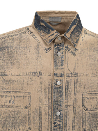 Dior Overshirt con stampa all over da uomo