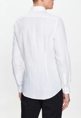 calvin klein Camicie LINEN SOLID SLIM SHIRT da uomo