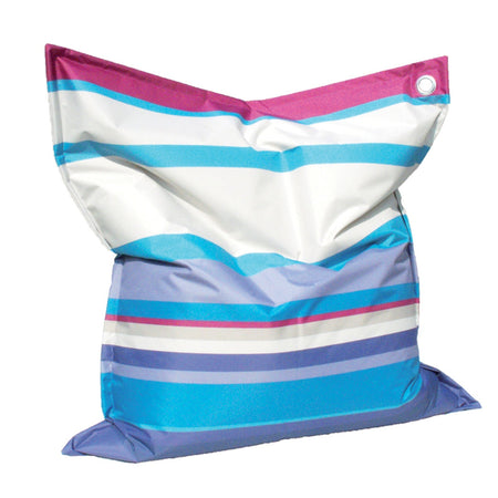Cuscinone enorme da giardino a righe per esterno 160x135 h cm
