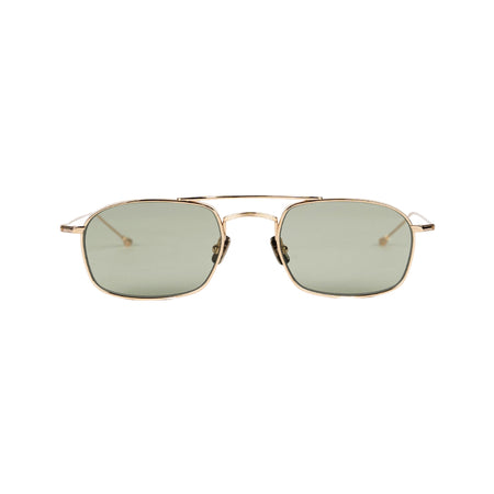 PETER AND MAY TT9 Mini Machine Sunglasses in Gold Graphite Green da uomo