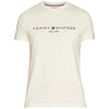 Tommy Hilfiger t-shirt crema logo ricamato MW0MW11797 T-shirt Tommy Hilfiger