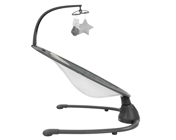 KIKKABOO Sdraietta Dondolo Elettrica Side to Side Swing Twiddle - colore GREY - grigio - Altalena Musicale per Neonati, Sedia a Dondolo con Telecomando, rilassante, calmante