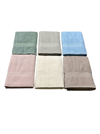 Asciugamani Viso Colorissima 6pz Cotone Made in Italy
