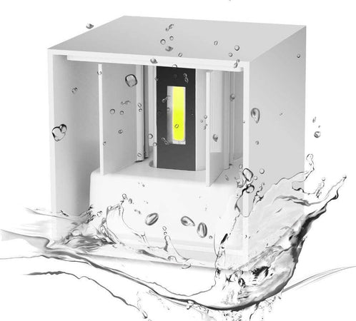 6W Lampada COB LED Cubo Applique Parete 220V Luce Biemissione 600lm Regolabile IP65 Illuminazione/Illuminazione per esterni/Lampade da parete Zencoccostore - Formia, Commerciovirtuoso.it