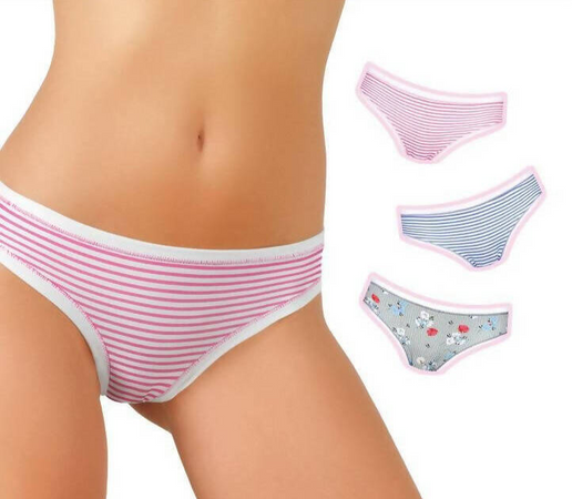 6x Slip Donna Jadea My Girl Slip Fantasia In Cotone Elasticizzato Con Cuciture A Vista Elastico In Vita Massima Vestibilità Jadea My Gril