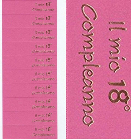 70-Bigliettini-Bomboniere-18°compleanno-Diciottanni-Auguri-Stampabili-Pretagliati-Fucsia