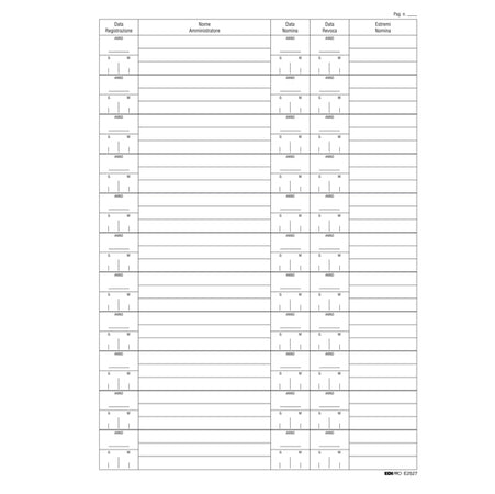 Registro Nomina/Revoca Amministratore 297X210Mm 16Pag E2527