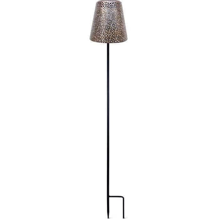 Lampada solare - GARDEN ID Gold - 12 h70 cm - Autonomia 6-8 ore - Piede stabilizzatore - Tasto on/off - Senza cablaggio - Batteria AAA.