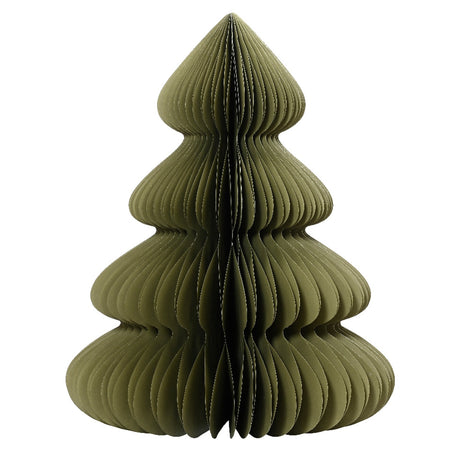 Alberello di Natale colore verde in carta , decorazione natalizia