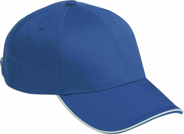 70x Cappellini con Frontino Clique Macon Royal Cappellino da Baseball Colore Blu 100% Cotone Cinturino Posteriore