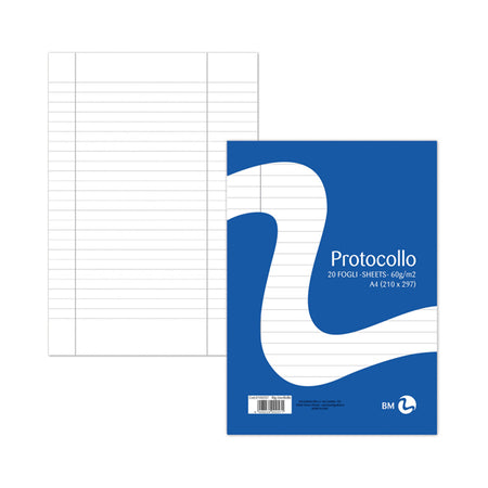 Fogli Protocollo A4 60Gr 20Fg Uso Bollo Bm
