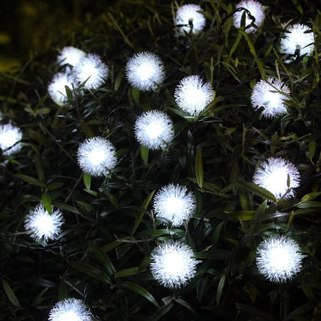 Catena luminosa con 20 fiocchi di neve luce fredda per uso interno 2,8 mt