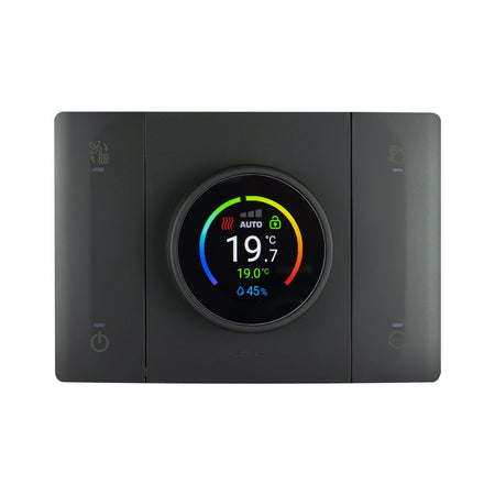 Tekla T44 Cronotermostato WiFi Smart Connesso Rilevatore Umidità Ambiente Grigio