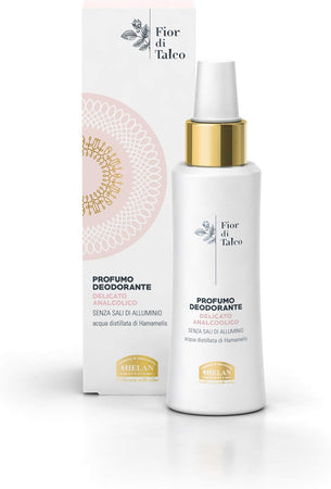 Helan, Fior di Talco, Profumo Deodorante, Spray - Analcolico, Delicato sulla Pelle - Antiodore ad Azione Dermopurificante, Previene Bruciori e Irritazioni - 100 ml - Naturopatica shop & therapy