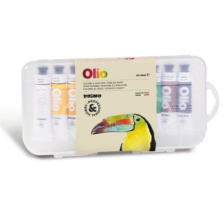 Astuccio 10 Colori A Olio 18Ml Primo