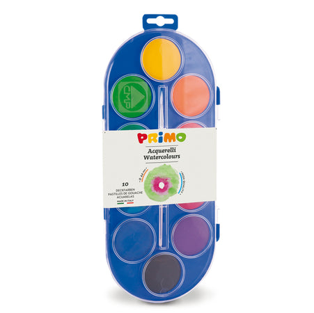 Astuccio 10 Pastiglie Acquerelli Jumbo 44Mm Primo
