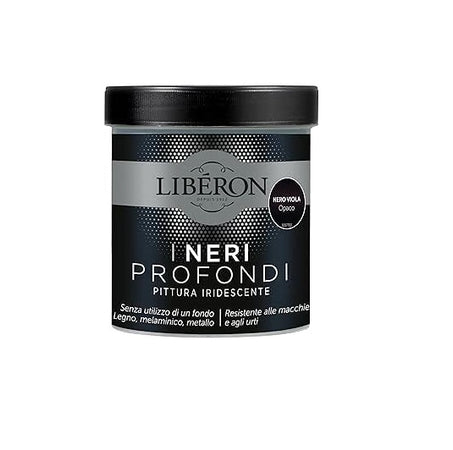 LIBERON - PITTURA IRIDESCENTE I NERI PROFONDI NUOVO NERO VIOLA OPACO 500ML