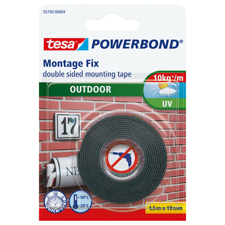 Nastro Biadesivo 19Mmx1,5Mt Powerbond Esterni Tesa