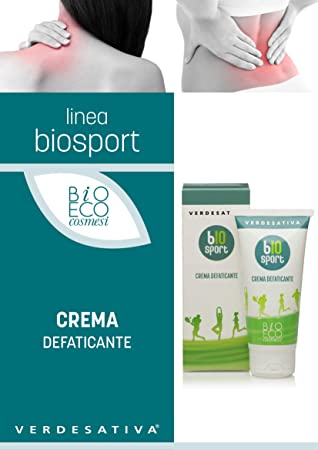 Crema Defaticante Piedi e Gambe BIO SPORT - Verdesativa - Bio e Vegan - favorisce il microcircolo - lenitiva e rinfrescante - testata dermatologicamente - priva di metalli pesanti