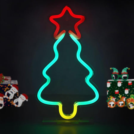 Legami Insegna Luminosa Led a Effetto Neon, Decorazione, For Indoor Use Only, Tema Xmas Tree