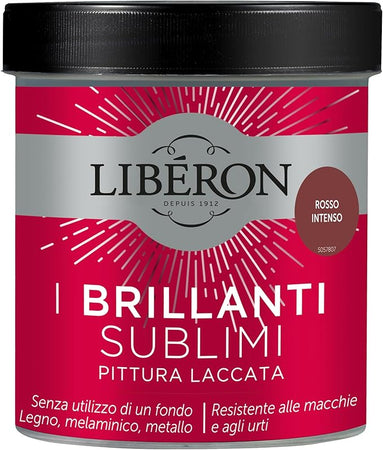 LIBERON - PITTURA LACCATA I BRILLANTI SUBLIMI ROSSO INTENSO 500ML
