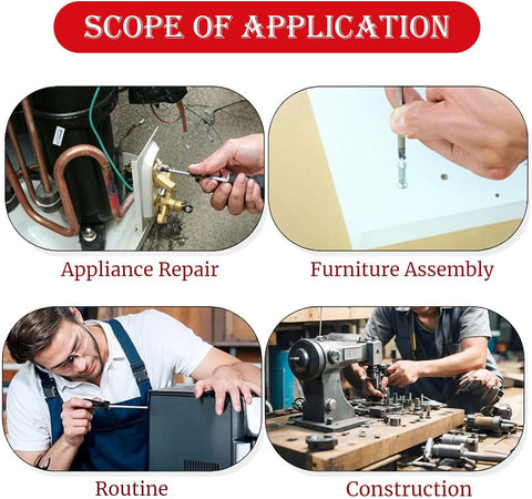 Set di cacciaviti composto da 3 pezzi a taglio e 2 pezzi a croce, con impugnatura antiscivolo