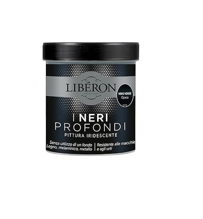 LIBERON - PITTURA IRIDESCENTE I NERI PROFONDI NUOVO NERO VERDE OPACO 500ML