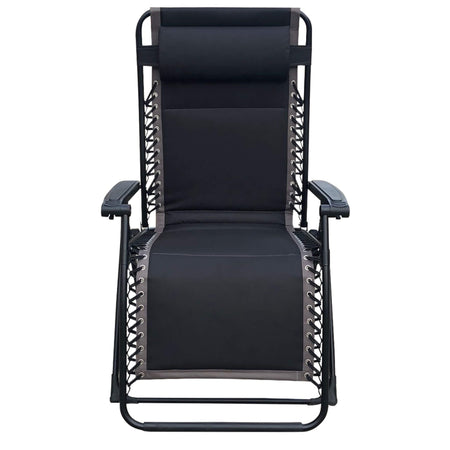 Sedia a sdraio "Zero Gravity XXL" poltrona imbottita reclinabile in acciaio da esterno