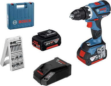 BOSCH - PROFESSIONAL TRAPANO AVVITATORE A BATTERIA GSR18V60C 18.0V LI- 4Ah-1900 GIRI/MIN. MANDRINO AUTOSERRANTE 13MM 2 BATTERIE