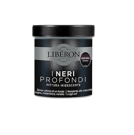 LIBERON - PITTURA IRIDESCENTE I NERI PROFONDI NUOVO NERO VIOLA BRILLANTE 500ML