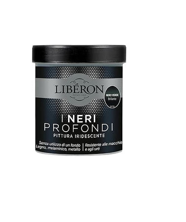 LIBERON - PITTURA IRIDESCENTE I NERI PROFONDI NUOVO NERO VERDE BRILLANTE 500ML