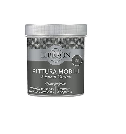 LIBERON - PITTURA MOBILI A BASE DI CASEINA OPACO PROFONDO GRIGIO CENERE 500ML