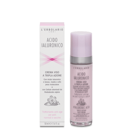 Crema Viso per Pelli Normali e Secche Acido Ialuronico 50ml