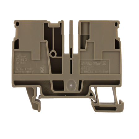 Morsetto passante beige 6mmq 1 piano 2 conduttori Weidmuller
